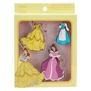 Loungefly DISNEY Beauty and the Beast Belle Magnetic Paper Doll Pin Set